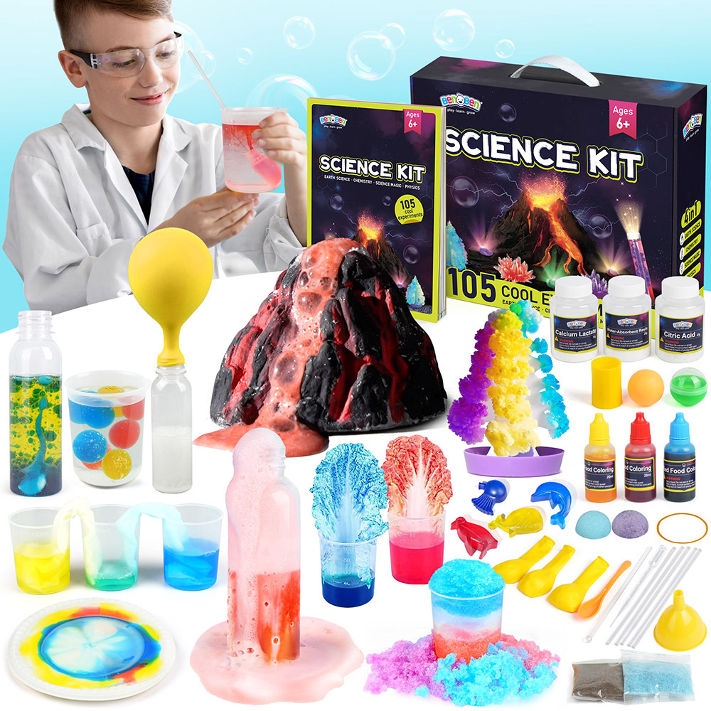 

105 Science Experiments Kits, Stem Educational Toys For Kids Children Magic Chemistry Set And Science Experiments, Science Toys