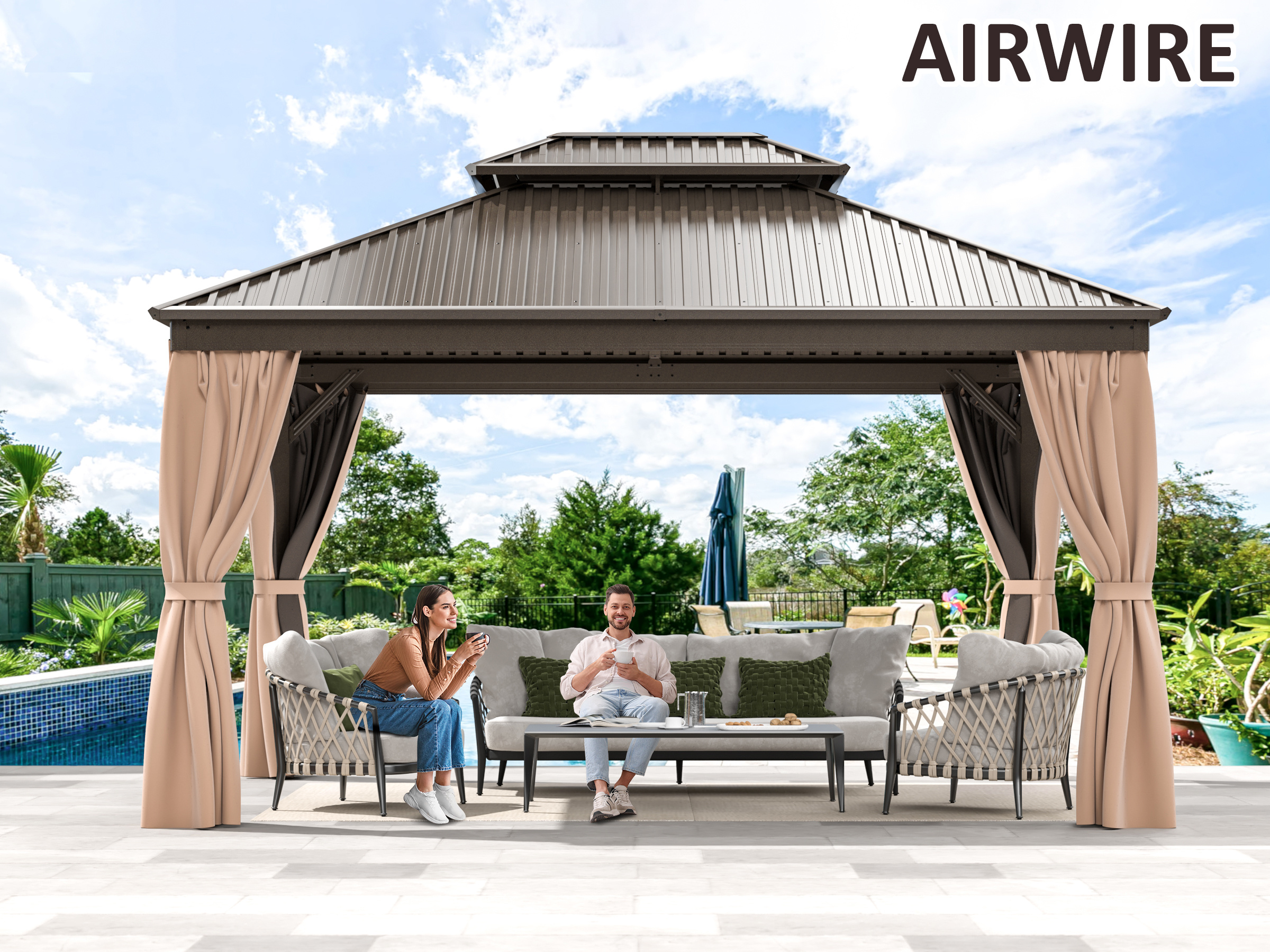 Gazebo Nettings Curtains Heavy Duty - Temu