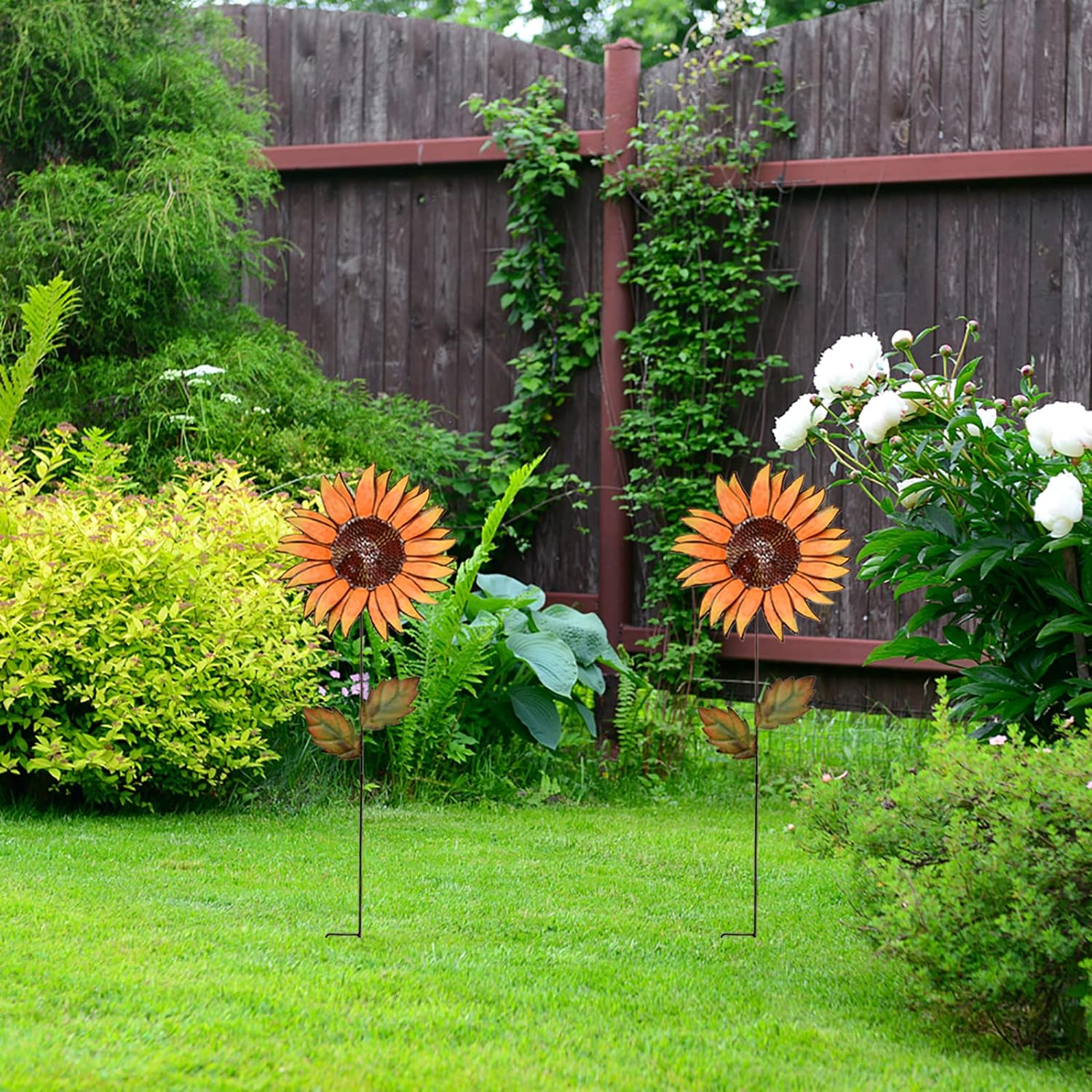 Piquet De Jardin En Bronze 3 Moineaux - Décoration De Jardin