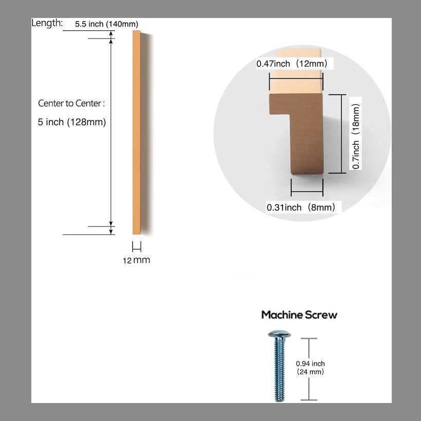 5 5 inch metal cabinet pulls drawer handles 5 inch hole - Temu