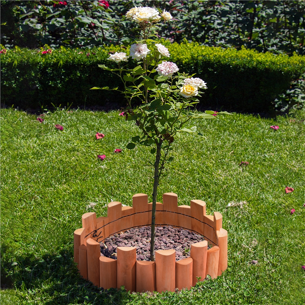 Yakimz Bordure De Jardin En Bois Bordure De Parterre Bordure De Tonte