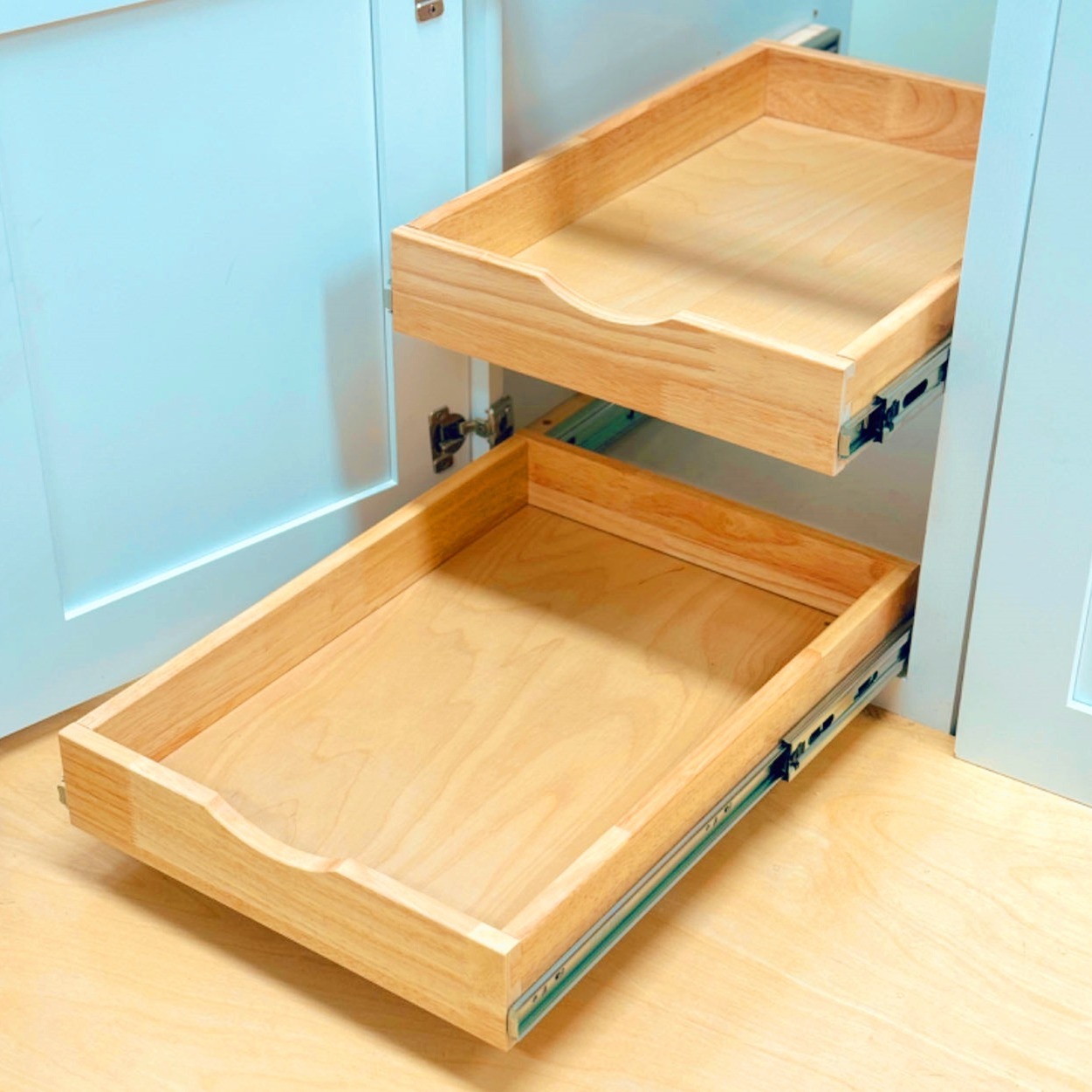 

Pull Out Drawer Solid Wood Roll Out Shelves Slide Out Pantry Shelves Soft Close Rails Wood Pull Out Tray Organizer