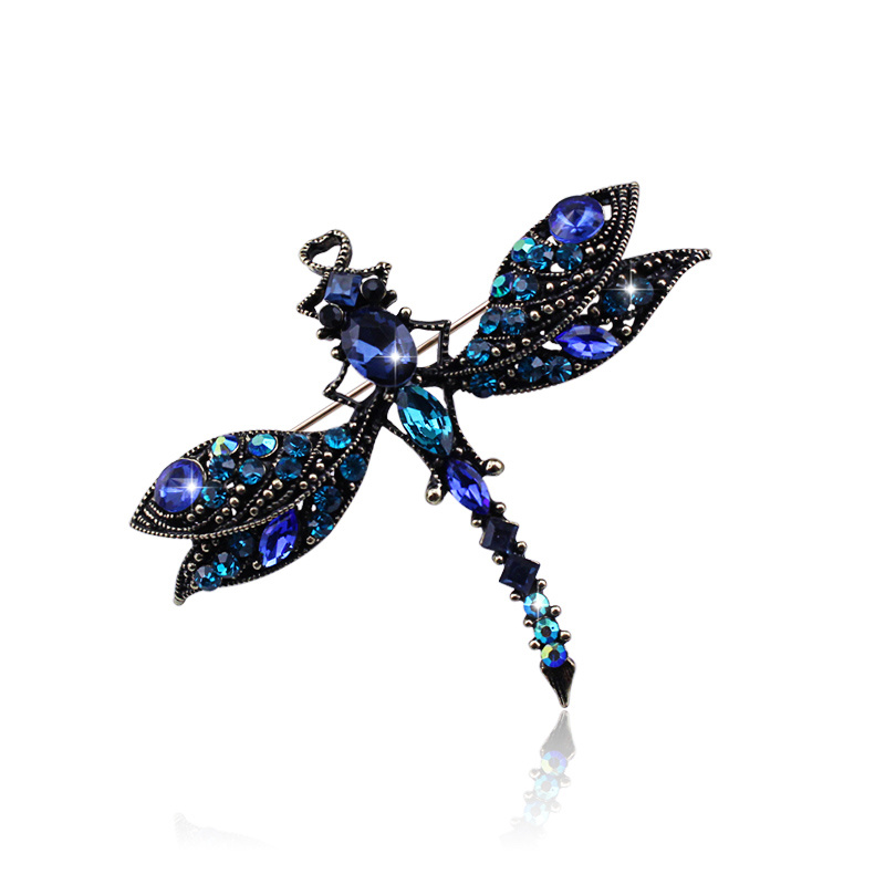 

Trend Animal Brooches Personalized Retro Aerial Mammal Bat Brooch Royal Blue Rhinestone Antique Jewelry Men's Luxury Owl Animal Style Brooch Women's Clothing Lobster Brooch New Year Gift