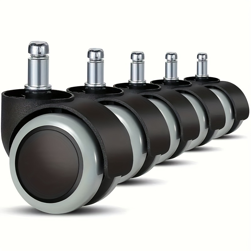 Smooth gliding Office Chair Casters Heavy Duty Rubber Wheels Temu