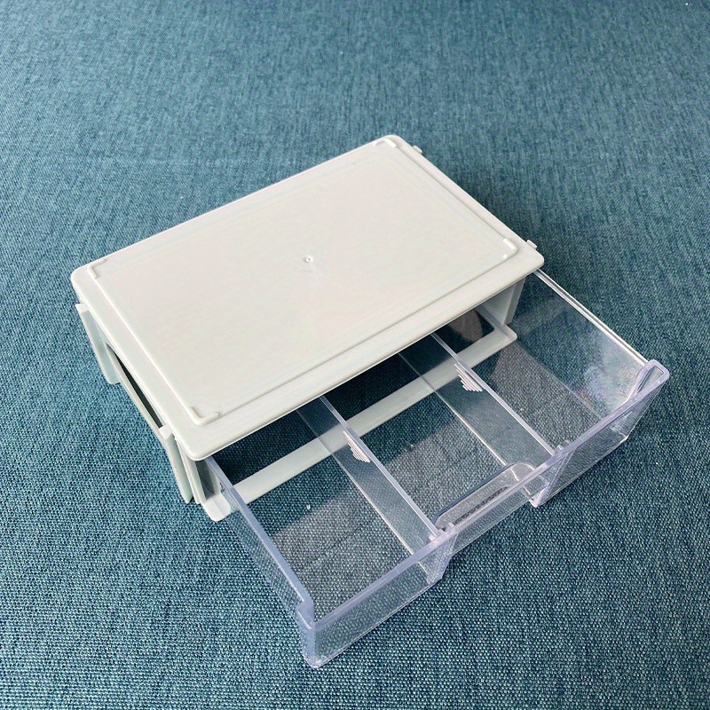 

10pcs Drawer Type Stackable Plastic Storage Box, Jewelry Storage Box Nail Sorting Box Desktop Jewelry Box, Diy Hand-made Tools Portable Storage Box