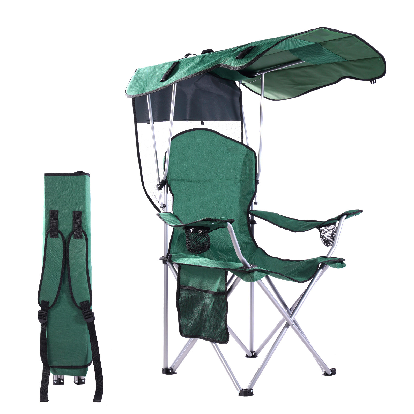 

Folding Chair With Canopy Portable Chair With Shade For Outside Beach Chairs For Adults Chair With Shade Canopy Camping Chairs For Outdoors