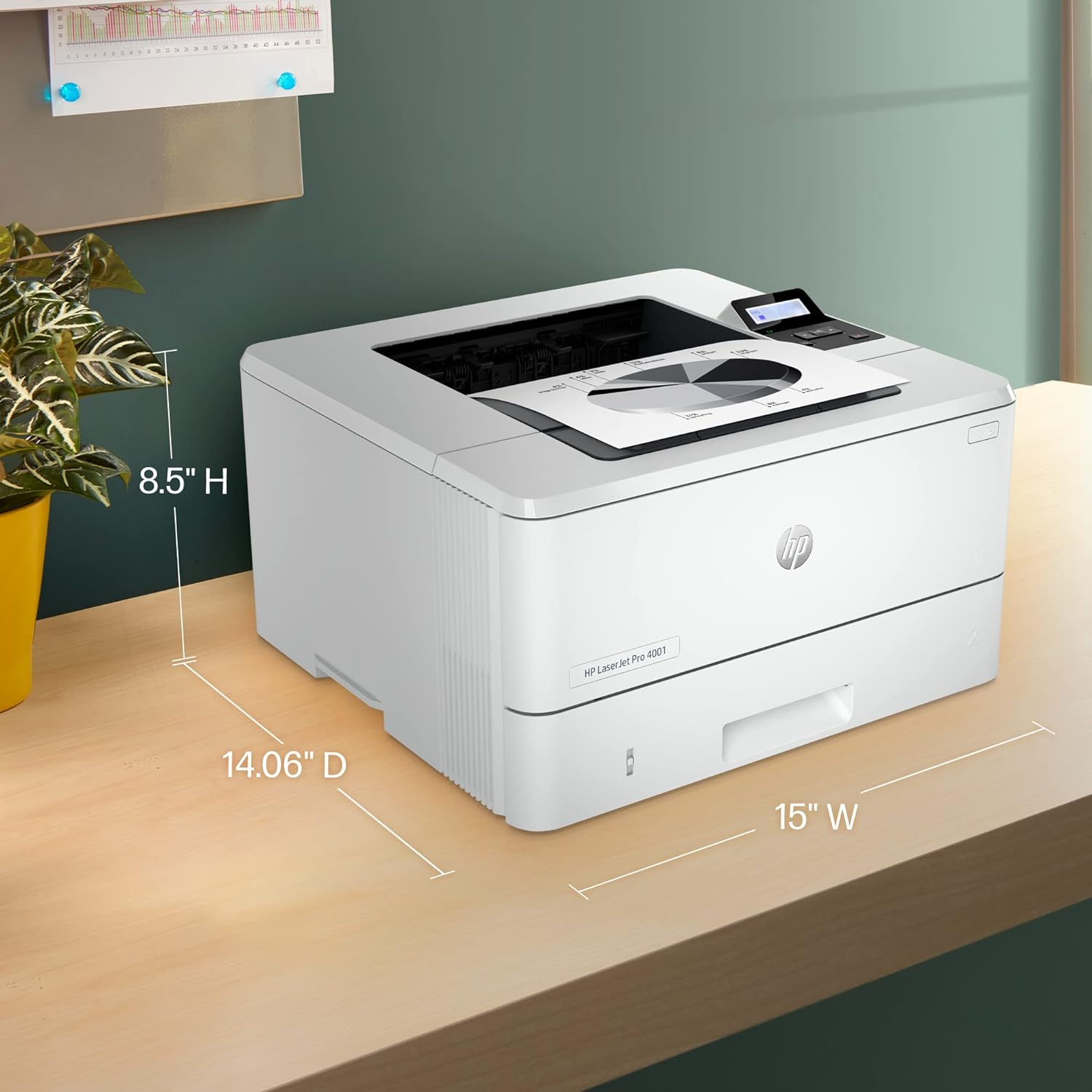 

Hp Pro 4001n Printer, Print, Fast Speeds, Easy Setup, Mobile Printing, Advanced Security, Best-for-small-teams, Ethernet/usb Only