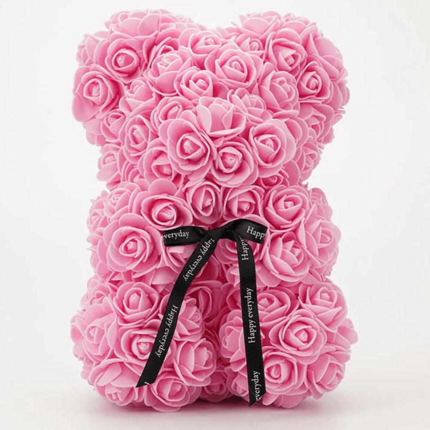 

38cm/14.96inch Large Rose Bear Flower Bear W/ Box Gifts Mom Mother Hand Made Flower With Lights Boxes Birthday Valentine's Day,mother's Day,christmas