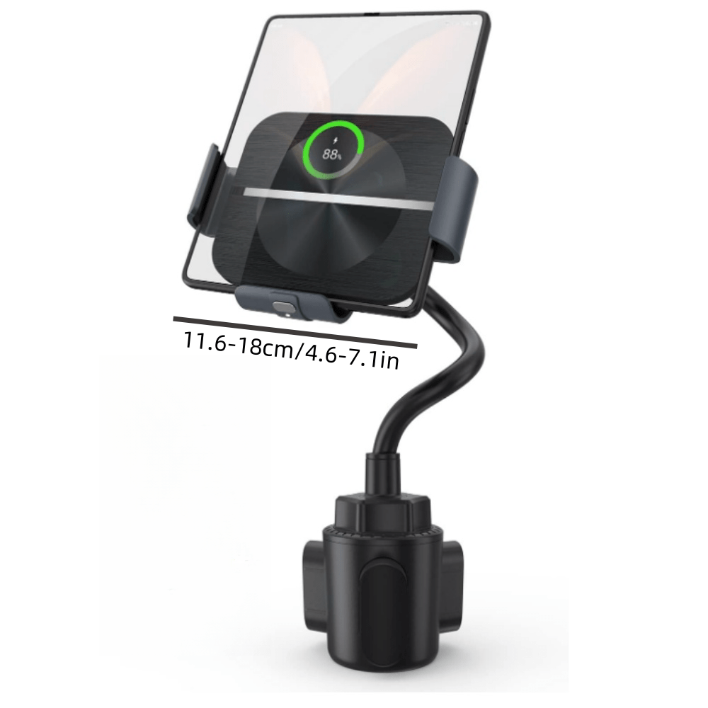 Wireless Car Charger Z Fold 6/5/4/3/2 Dual Coil Cup Holder Temu