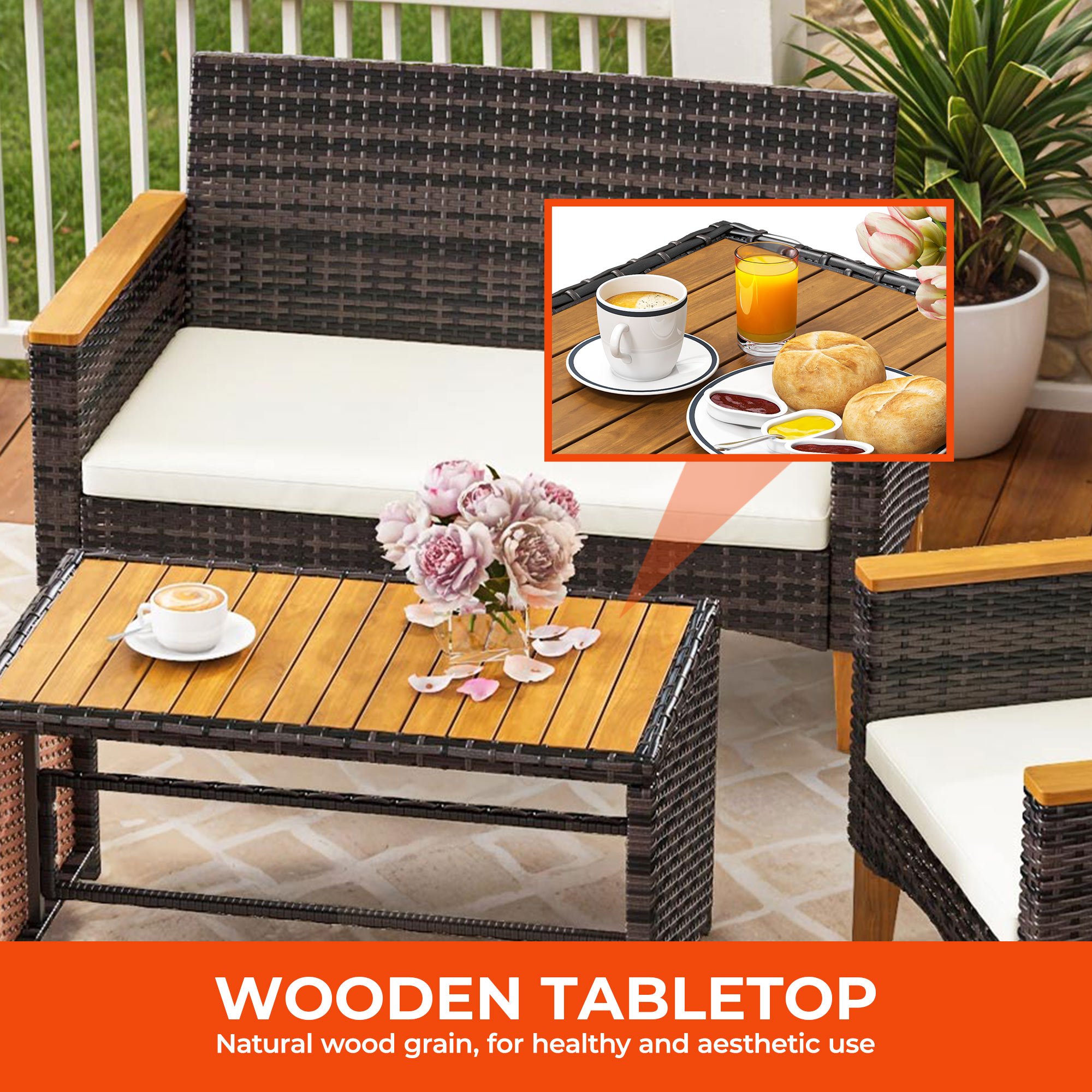 Set weather Outdoor Patio Furniture Rattan - Temu