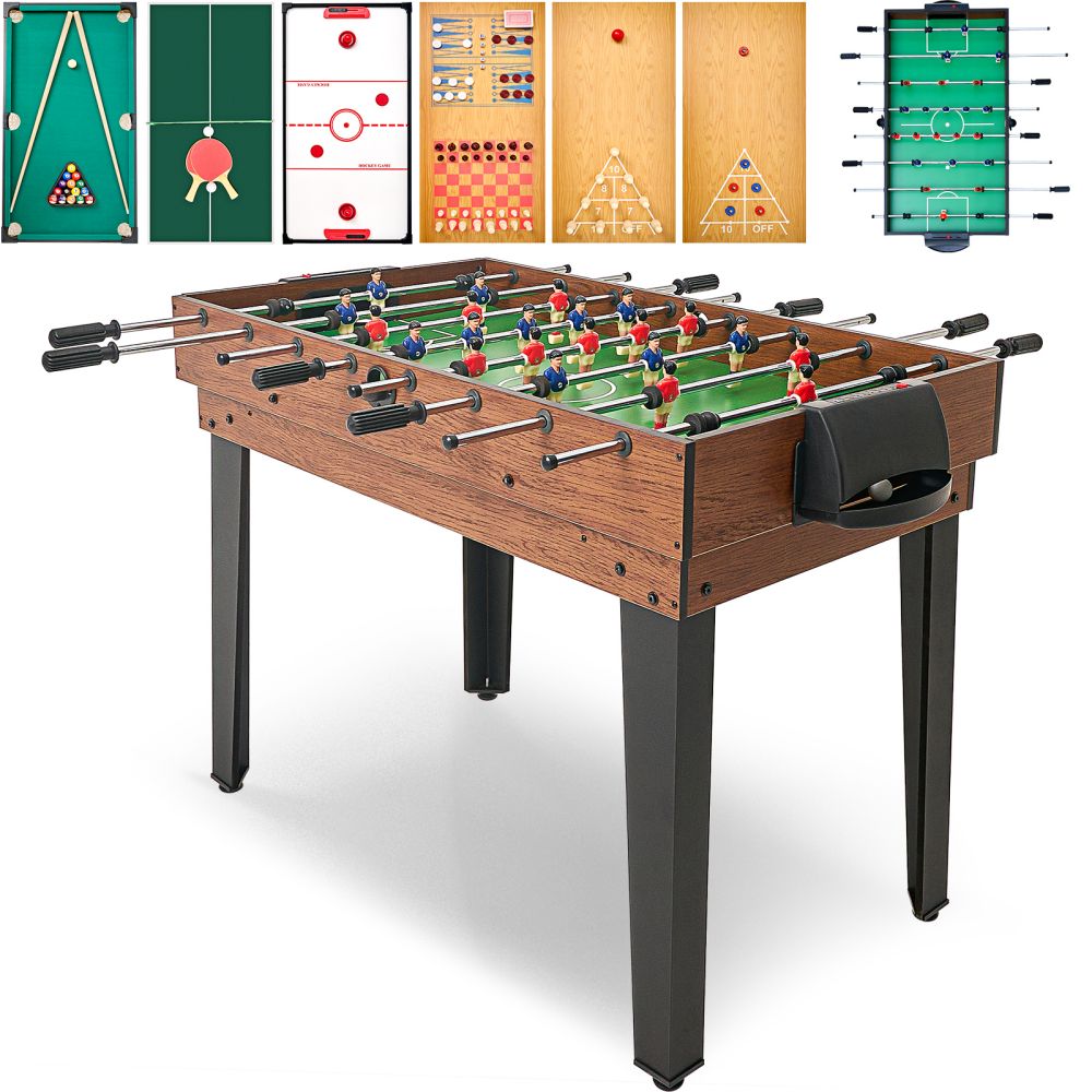 

12 In-1 Combo Game Table Set - 2x4ft Multi Game Table,foosball, Air Hockey, Pool, Table Tennis,chess, Shuffle-board, Checkers, Bowling, Adults Gifts For Home, Arcade, Game Room