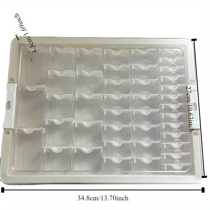 

Transparent Storage Box With Transparent Lid And Latch, Contains 50 Small Personal Storage Box Activity Compartment, Nail Jewelry Sorting Box, Diy Bead Box