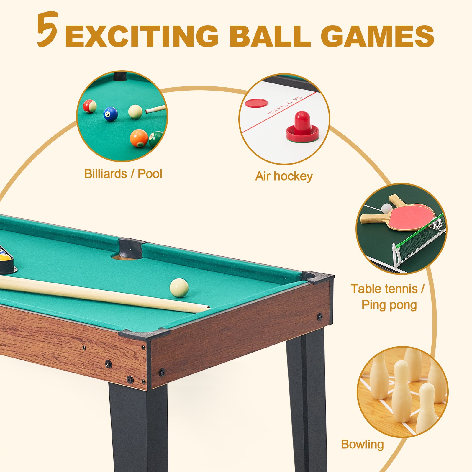 11 In 1 Combo Game Table Set Multi Game Hockey Temu