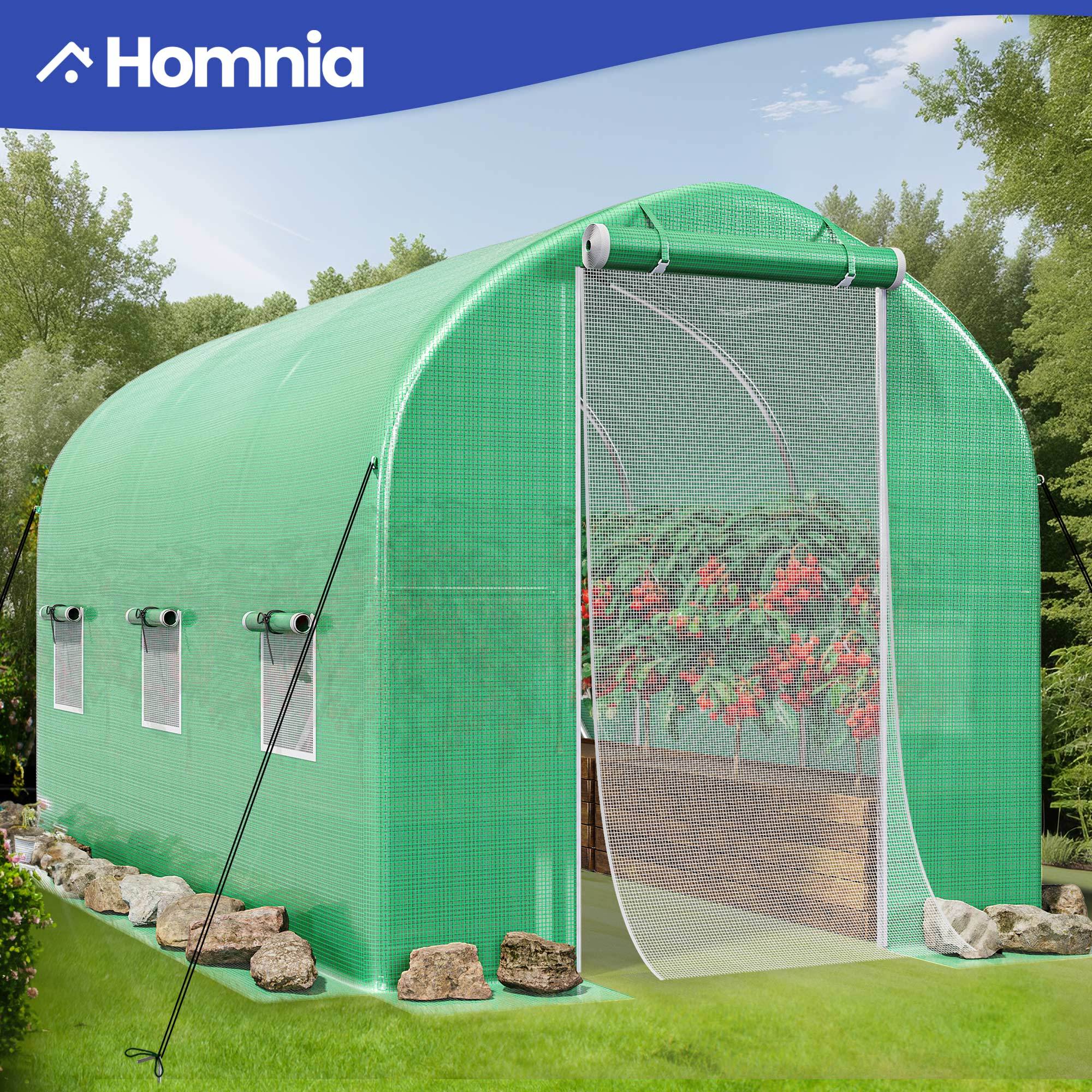 

10ft Heavy Duty Greenhouse Portable Walk In Tunnel Outdoor Polyethylene Cover