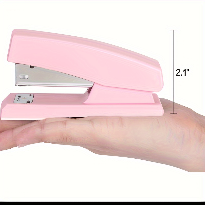 

Stapler, Desktop Staplers With 640 Staples, Office Stapler, 25 Sheet Capacity, Pink