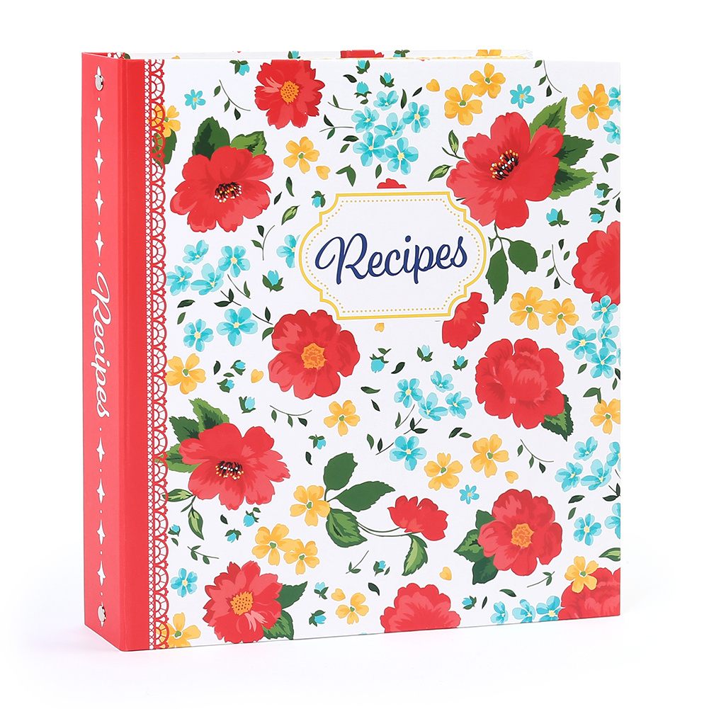 recipe binder 8 5x11 3 ring recipe cards plastic page - Temu