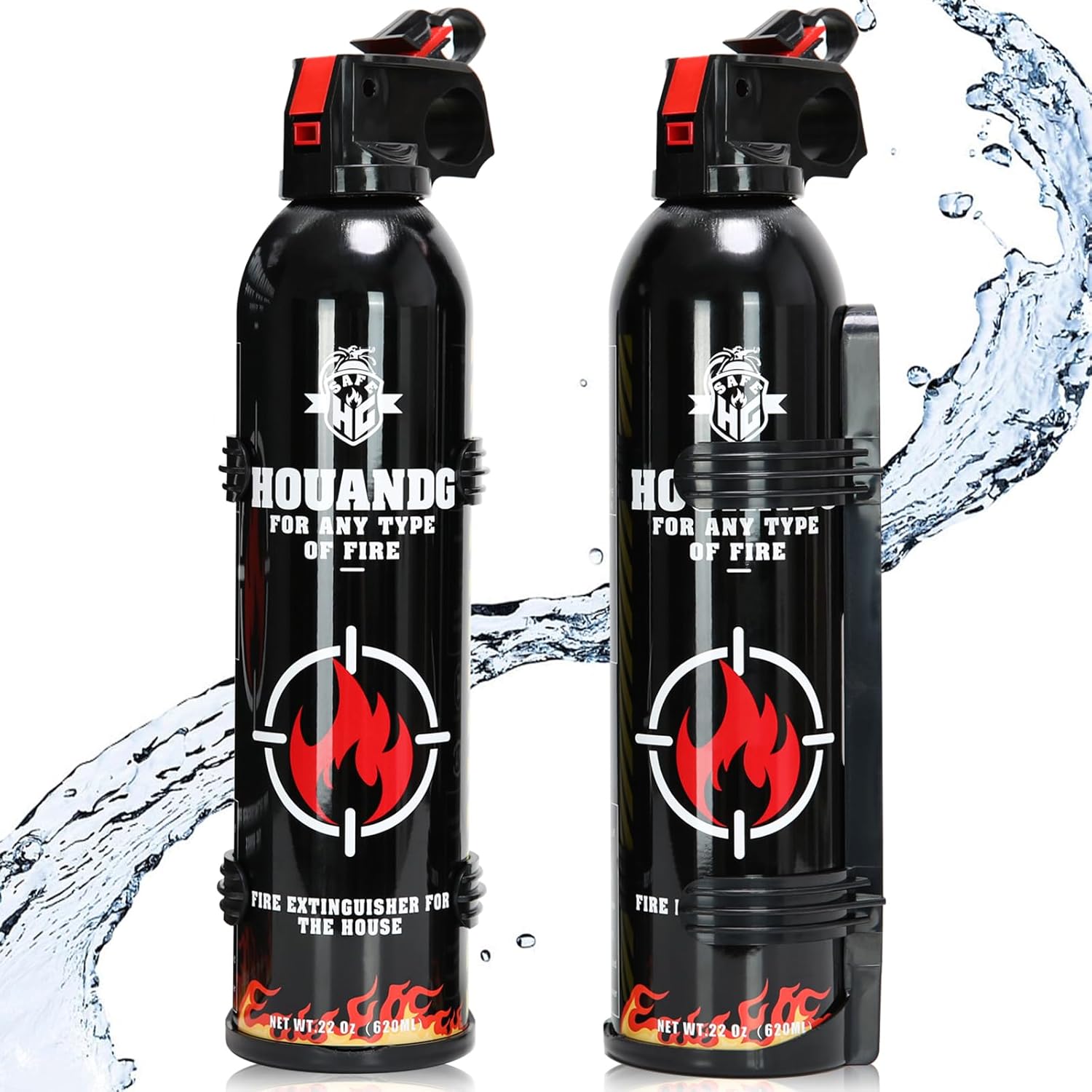 TEMU Houandg Fire Extinguishers - All Fires Type Fire Extinguisher For Home Portable Water Based Portable Fire Extinguisher With Bracket Kitchen/car