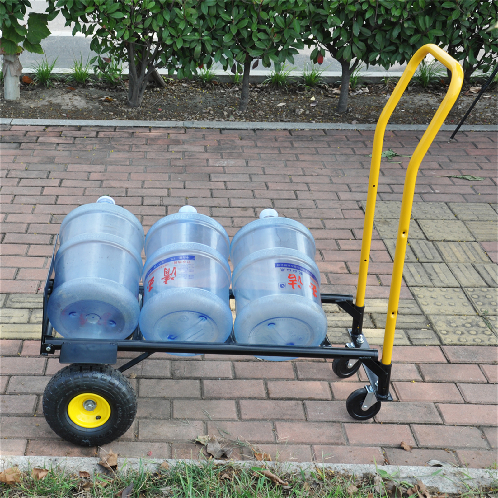 Heavy Duty Platform Cart Trolley Dual 2 Wheel Trolley And 4 Wheel Cart