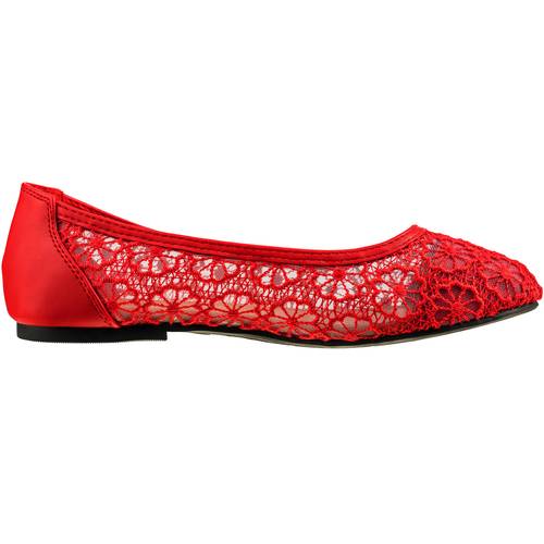 womens ballet flats cut out round toe slip on floral ballet lace flats breathable crochet lace ballet flats
