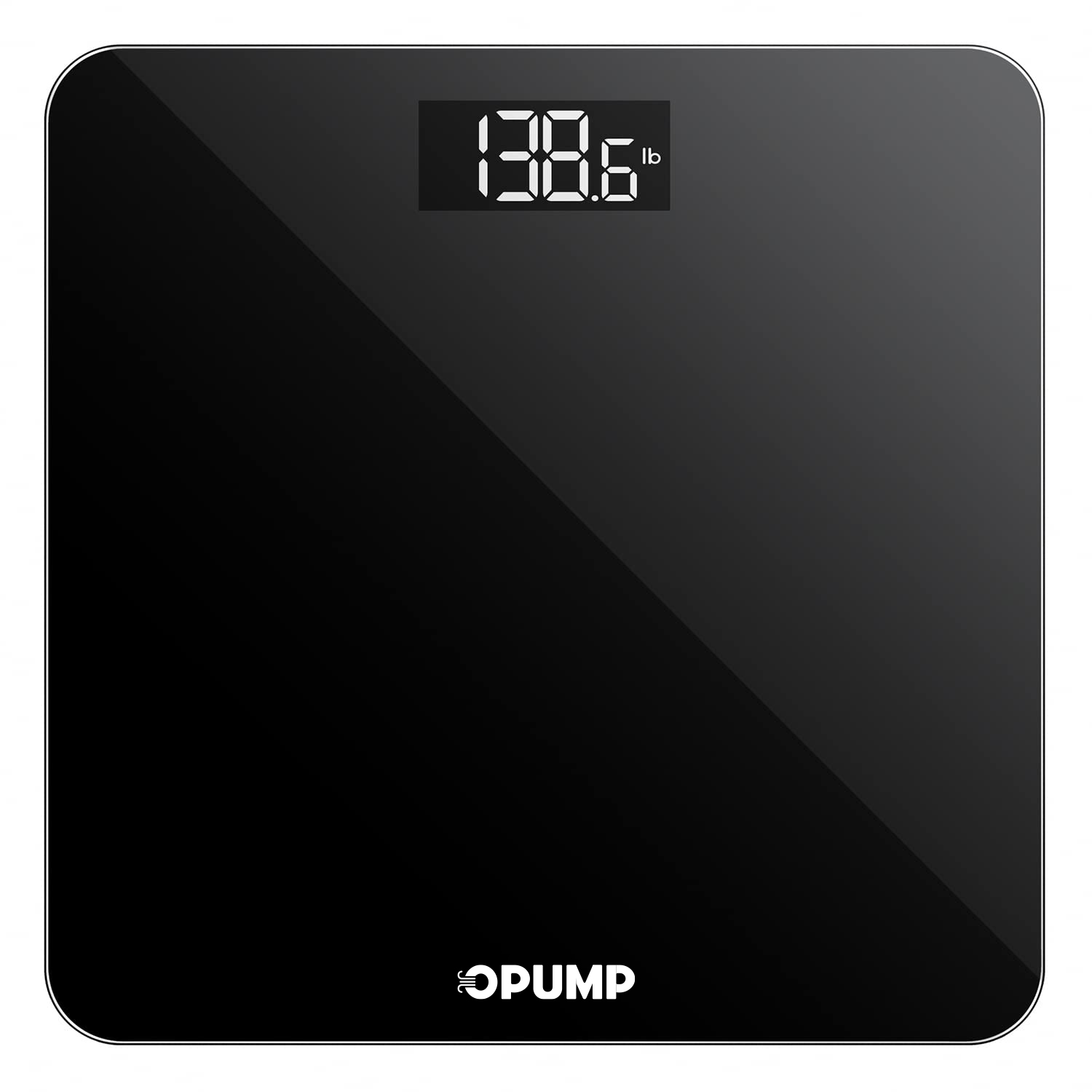 

Opump Digital Bathroom Scale, Body Weight Scale With Led Display, Weight Up To 400 Lb/180kg,