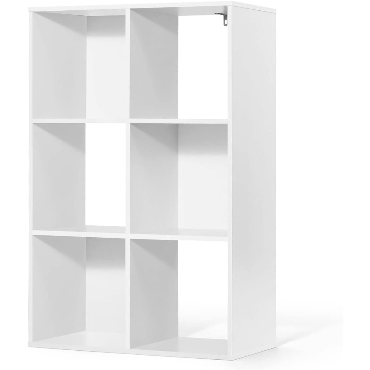 

6-cube Sturdy Storage Organizer Shelf With Exterior , 11-inch X 11-inch Per Cube Storage Shelf Divider W/back, Bookcase