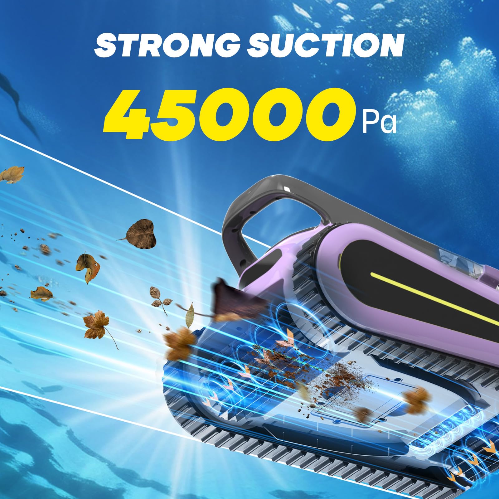 2025 Upgraded Handheld Pool Vacuum Cleaner For Above Ground Inground Pools Cordless Pool Cleaner W 18 5gpm Suction Telescoping Pole 20 69in 2 Brush Heads Ideal For Spas Hot Tubs