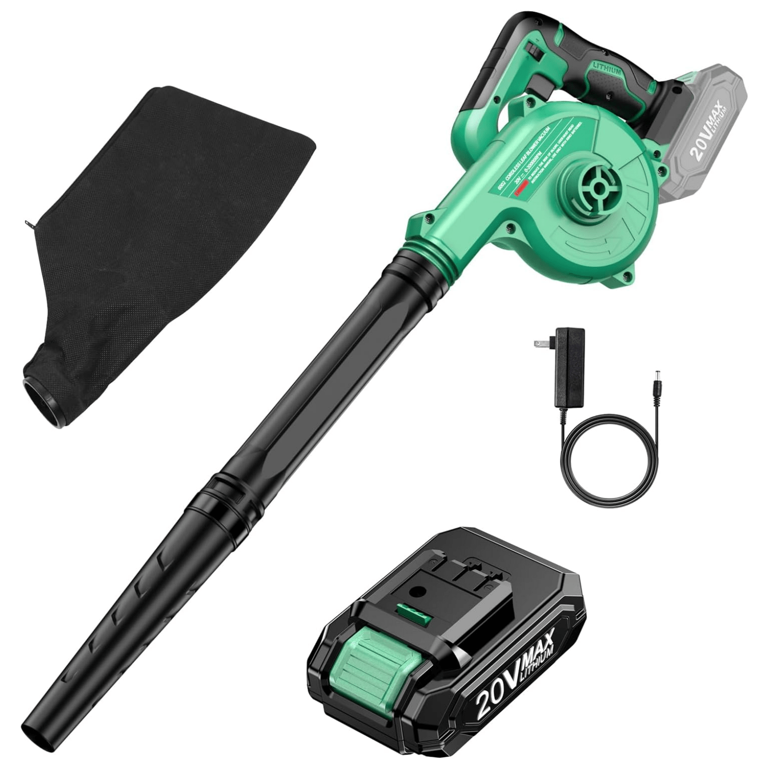 

Kimo Cordless Leaf Blower & Vacuum, 2-in-1 20v Leaf Blower Cordless, 150cfm Lightweight Mini Cordless Leaf Vacuum, Handheld Electric Blowers For Lawn Care/dust/pet Hair