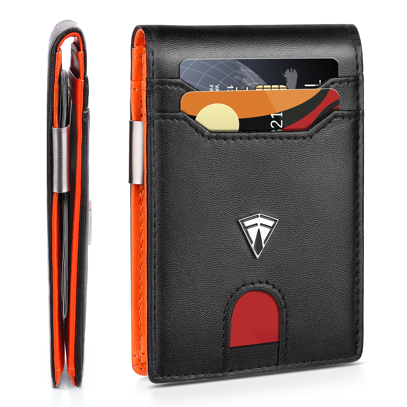 Cartera Con Cremallera Hombre Billetera De Corcho Con Bloqueo RFID - Main Image