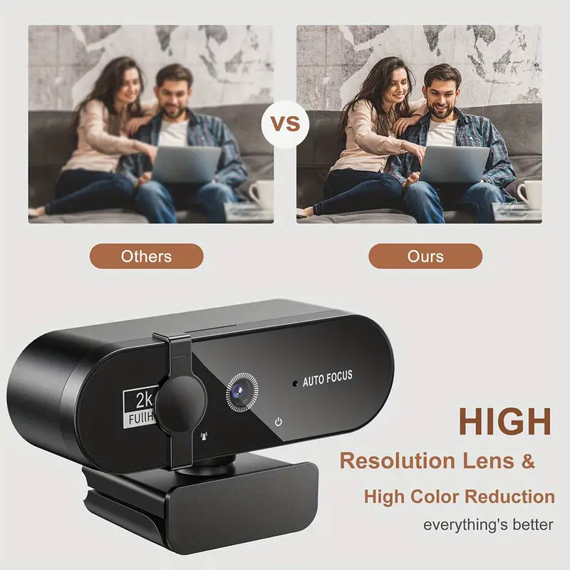 New 4k full hd usb 2 0 webcam pc desktop laptop web camera temu