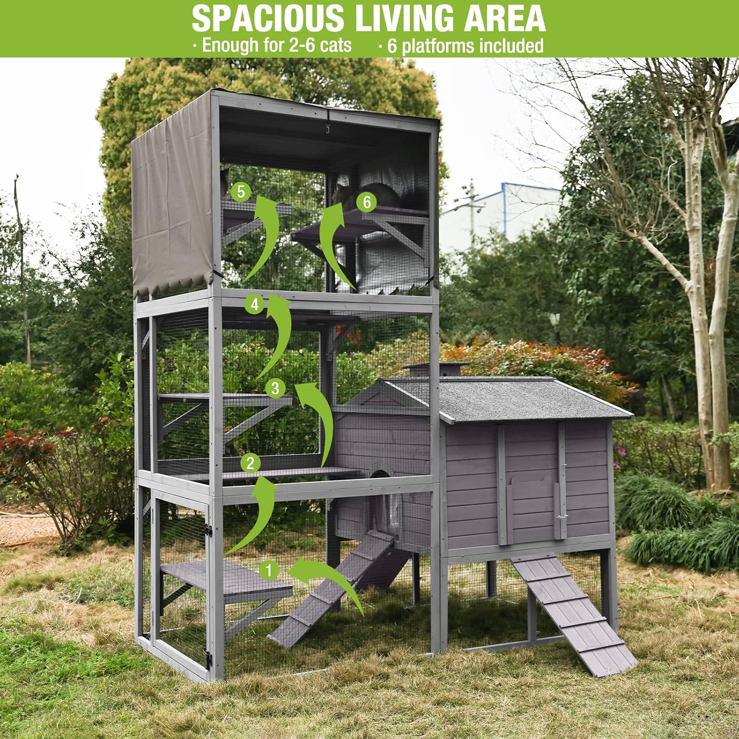 Cat House Cat Enclosures Temu