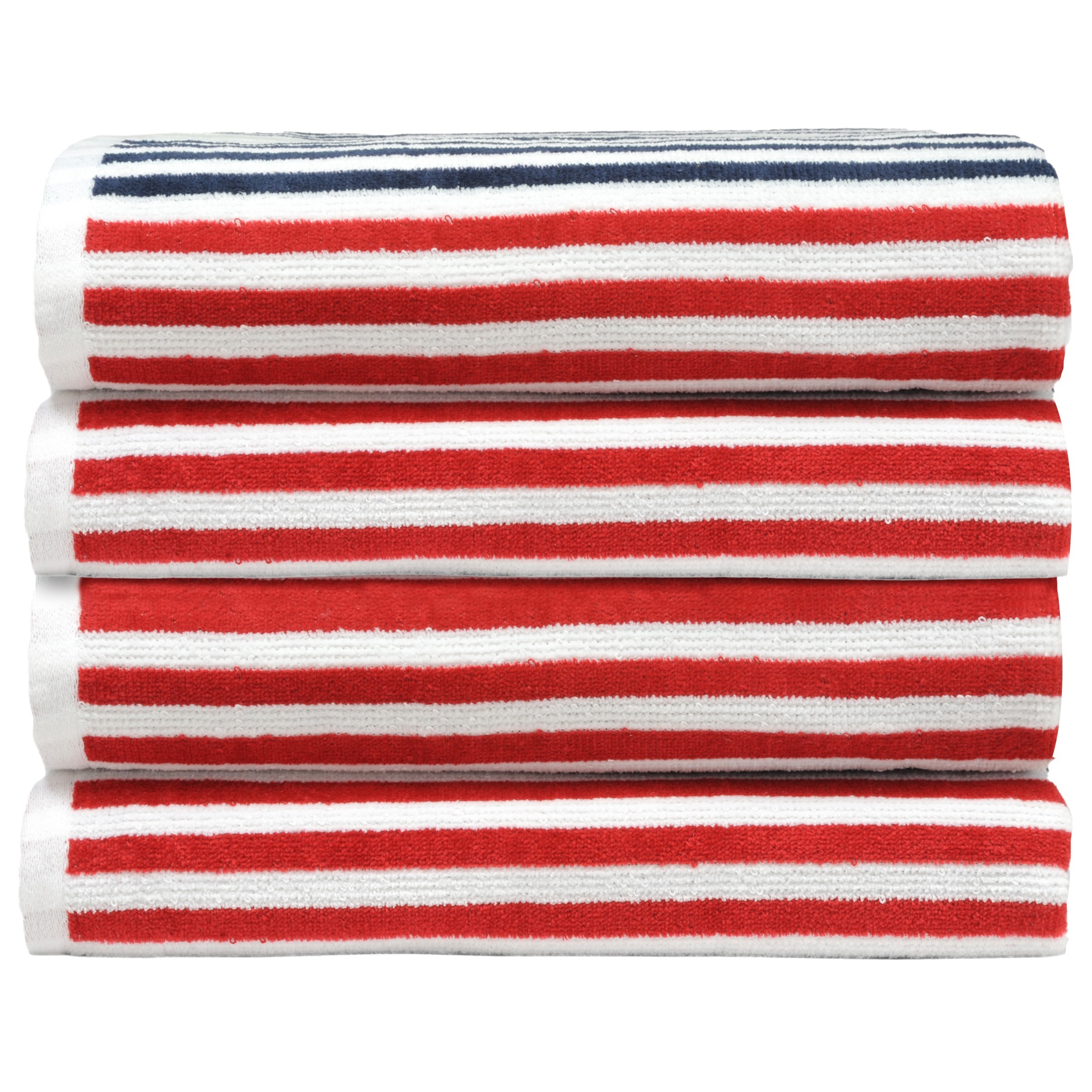 

2-4 Pack Cabana Stripe Beach Towel Set Super Absorbent: Crafted From 100 Velour Cotton Which Effective Absorb Water And Dry Quickly. 2 Beach Towels 28" X 58 (71.12 Cm X 147.32 Cm)