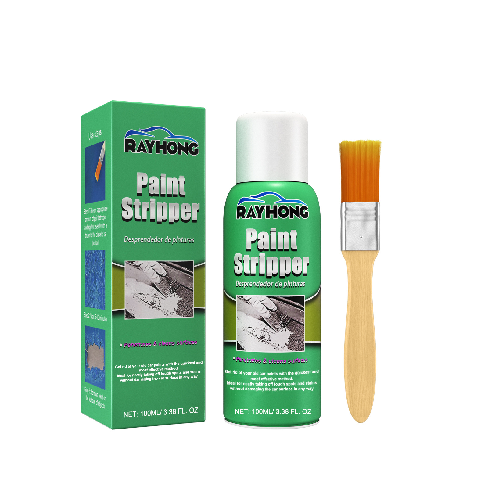 

1set Paint Remover Automotive Wheel Stripping Paint Remover Cleaning Paint Stripper