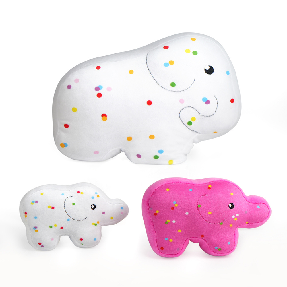 

Elephant Plush Toys, Set Of 3, 14, 10 And 7.5 Cute Elephant Stuffed Animal, Plush, Fun Decorative Plush Pillows For Room , White And Hot Pink