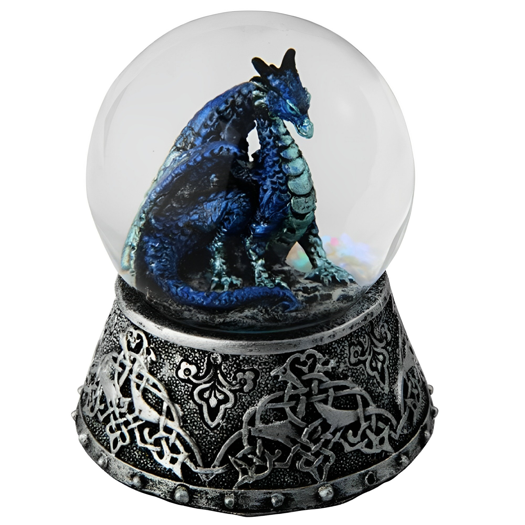 

Ice Armor 3.25"h Blue Dragon Snow Globe Statue Home/room Decor And Perfect Gift Ideas For House Warming, Holidays And Birthdays Great Collectible Addition