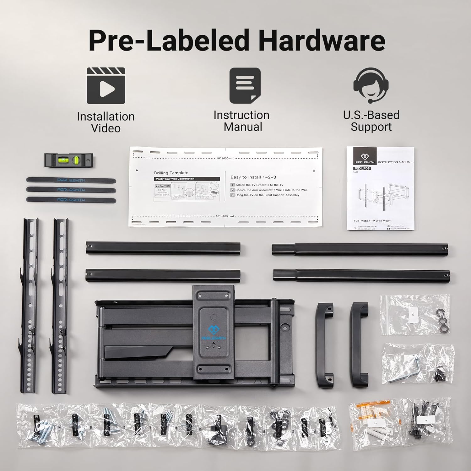 16 Inch Wall Panel 600x400mm Extended Length Bracket Tv Wall Mount For