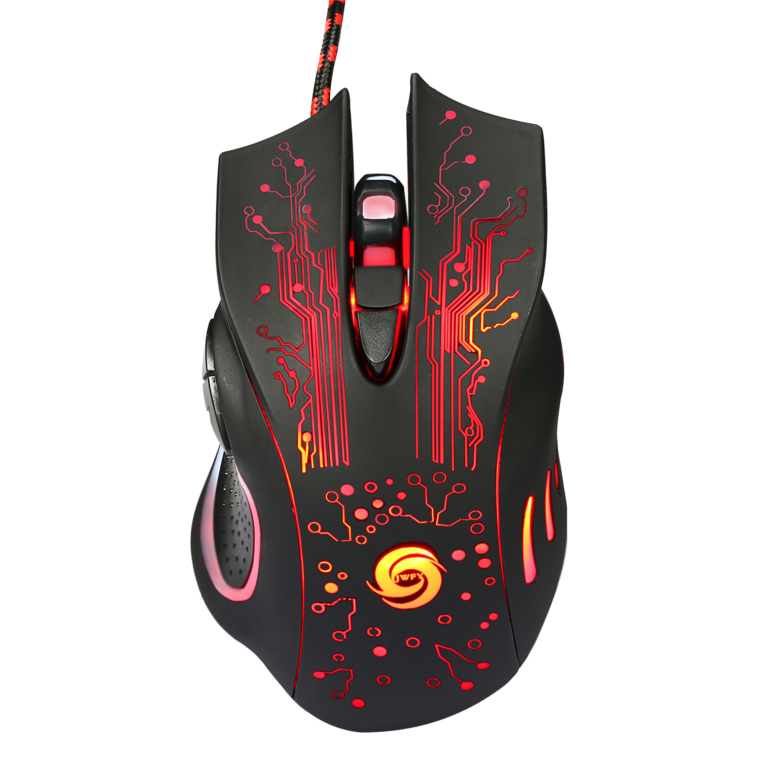 

E-sports Gaming Mouse 7-color Breathing Led Light 4th Gear Dpi Ergonomic Usb Wired Optical Mouse For Pc Laptop