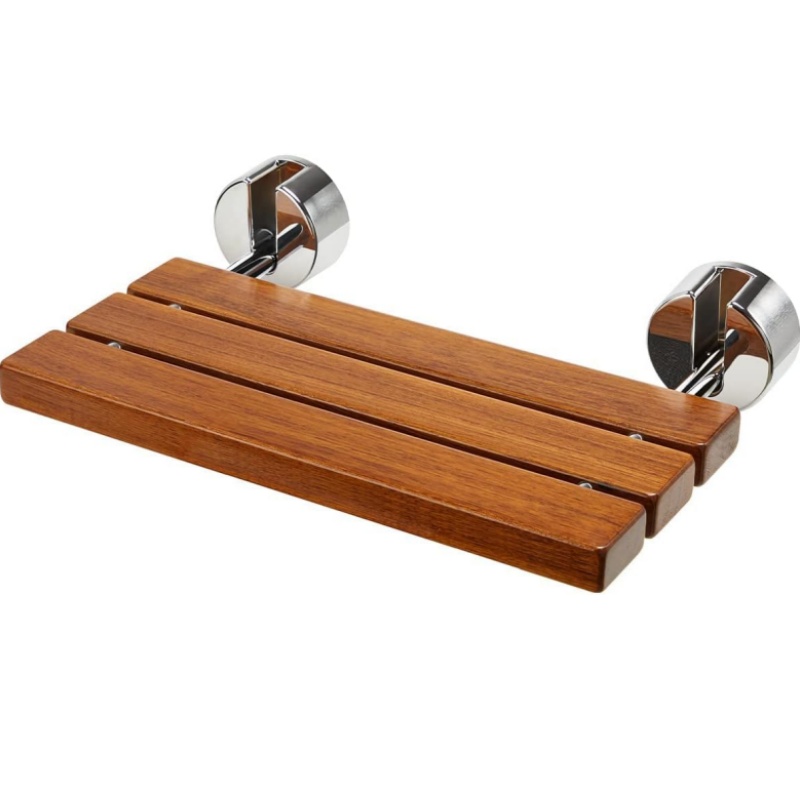 

Folding Teak Shower Seat Wall Mounted, Foldable Shower Bench, Fold Down Shower Seat, Folding Shower Seat Bench, Wall Mount Shower Seat Bench Chair, Home Care Teak Shower Seat Bench For Inside Shower