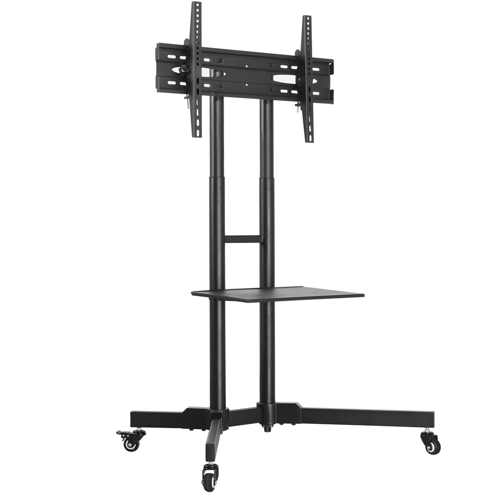 

Adjustable Tv Stand On Wheels For 32-75 In Lcd Led Plasma Flat Screen 32-65 In Height-adjustable Rolling Tv Cart, Black