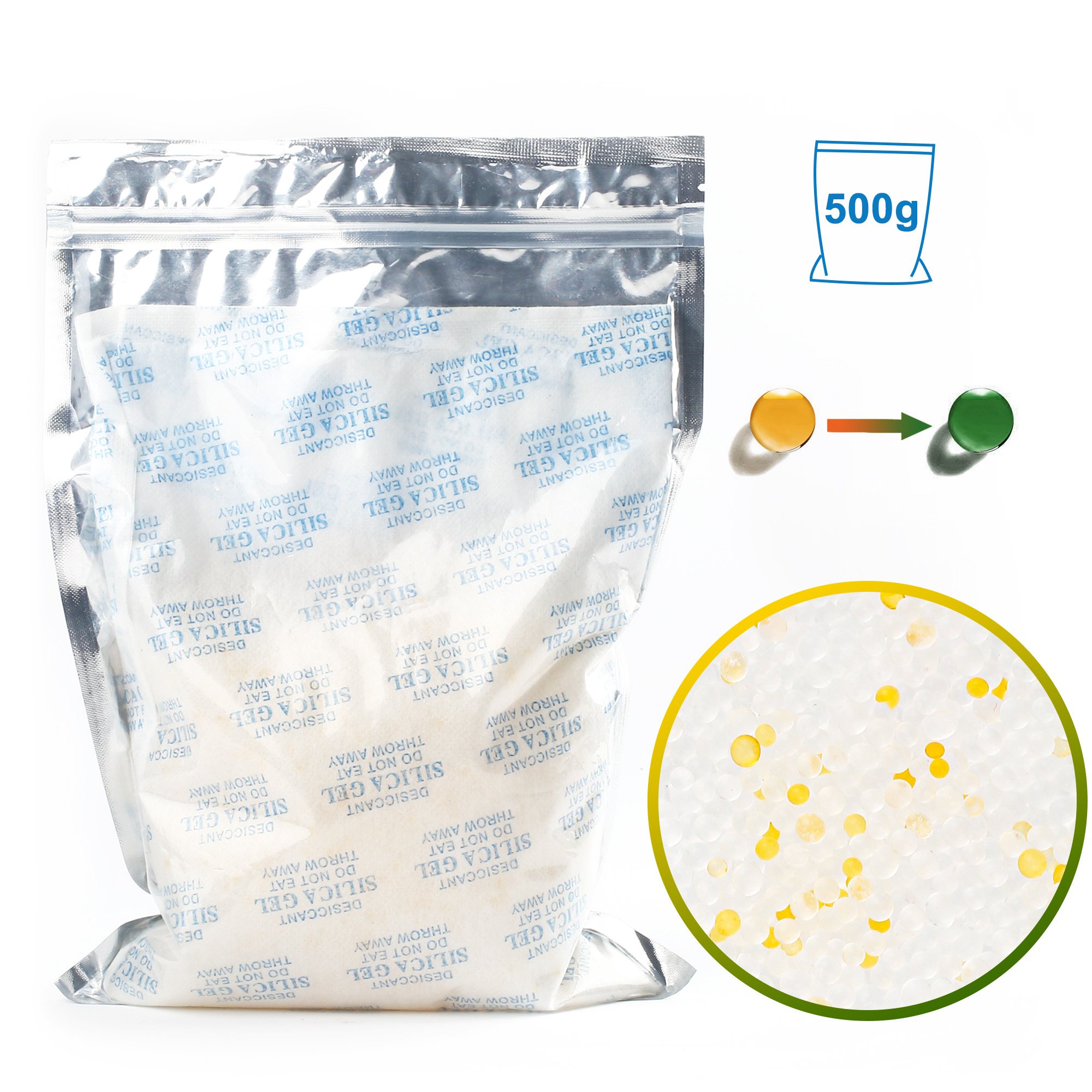 

Lotfancy 500 Gram Large Silica Gel Packet Silica Desiccant Pack Moisture Absorbers Desiccant Dehumidifier For Storage Safe