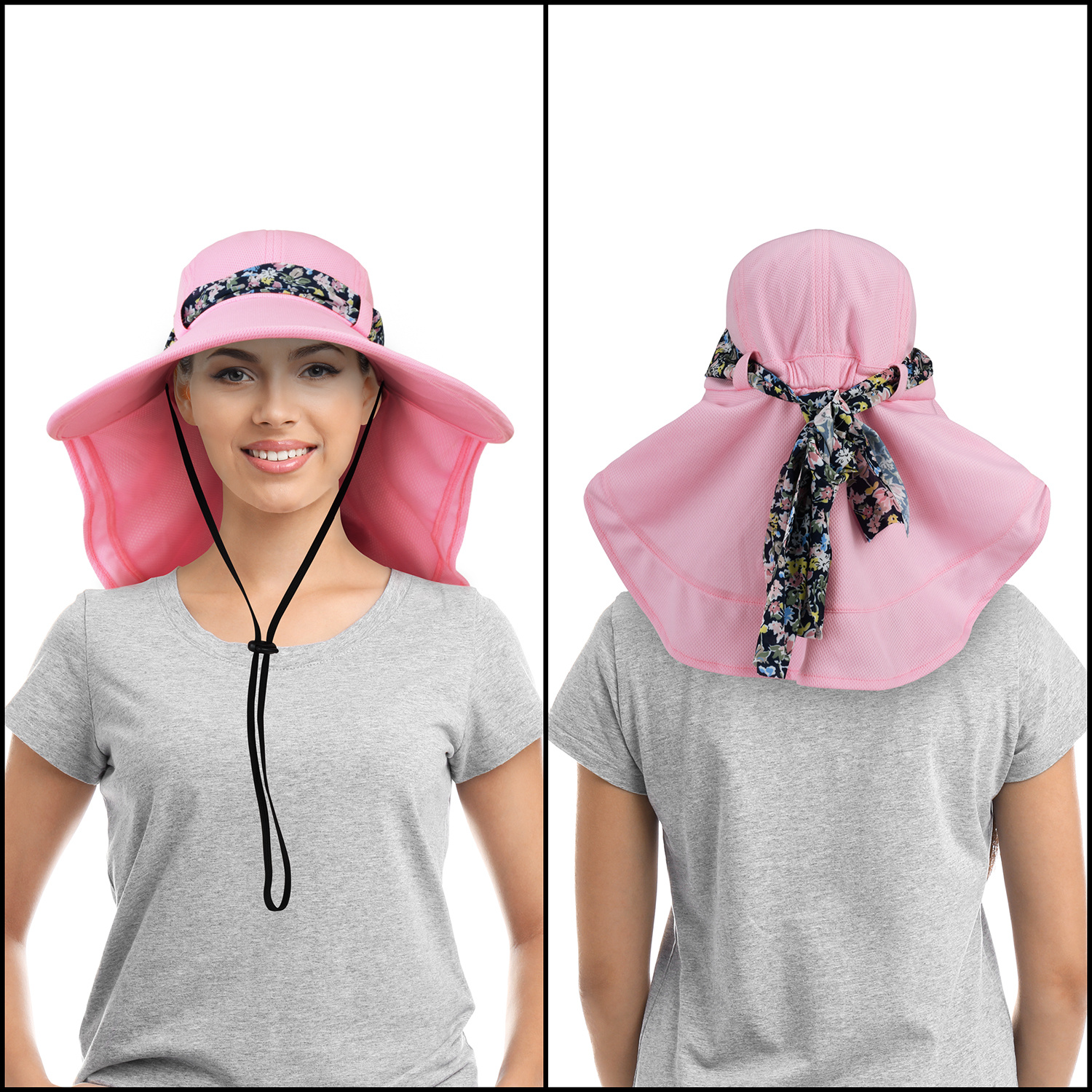 Caps with neck protection on sale