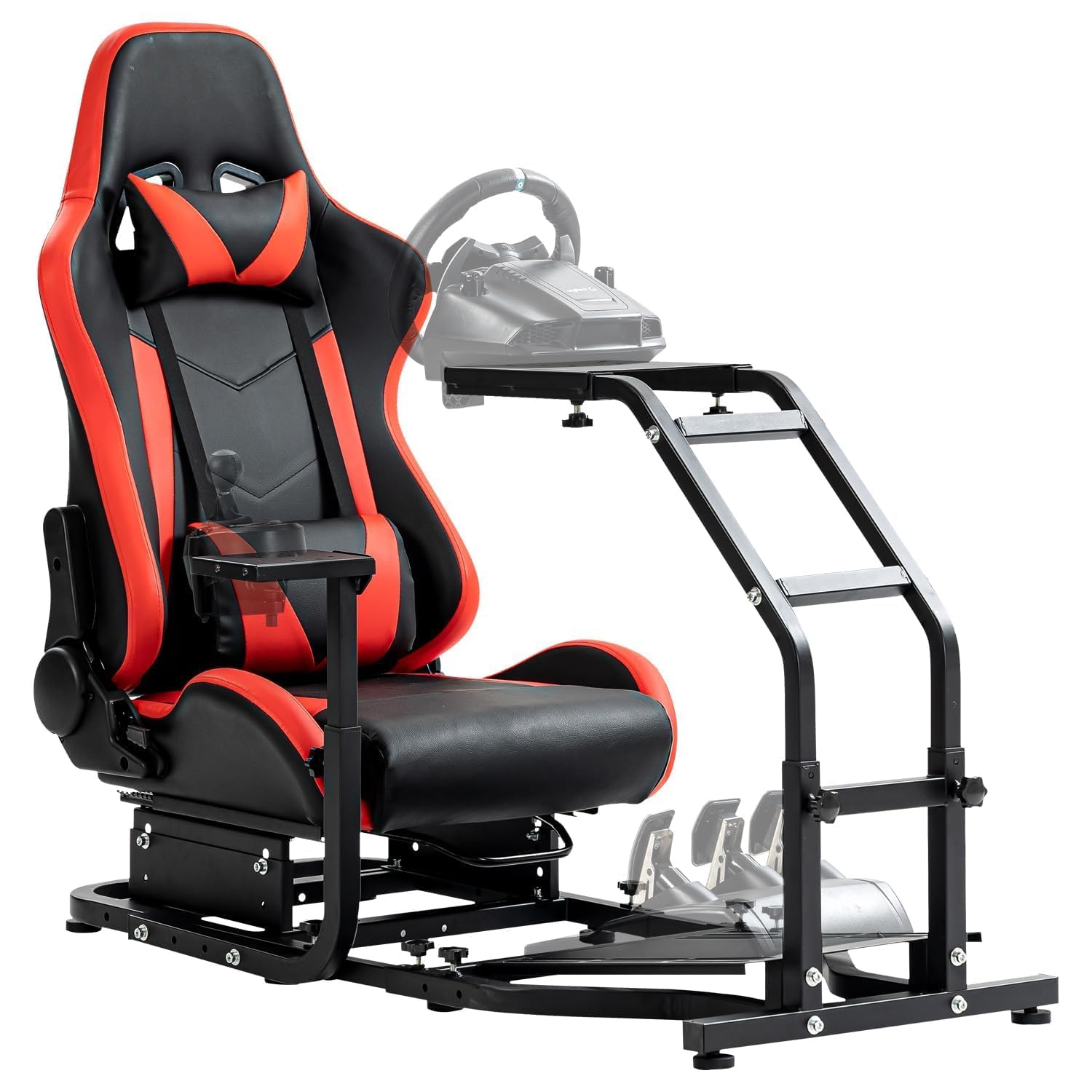 

Stand-up Racing Simulator Cockpit With Gaming Seat Fit For Logitech// G29,,,g27,t150,t300rs,t3pa,standing Sim Driving Cockpit,not Include Wheel Shifter Pedal