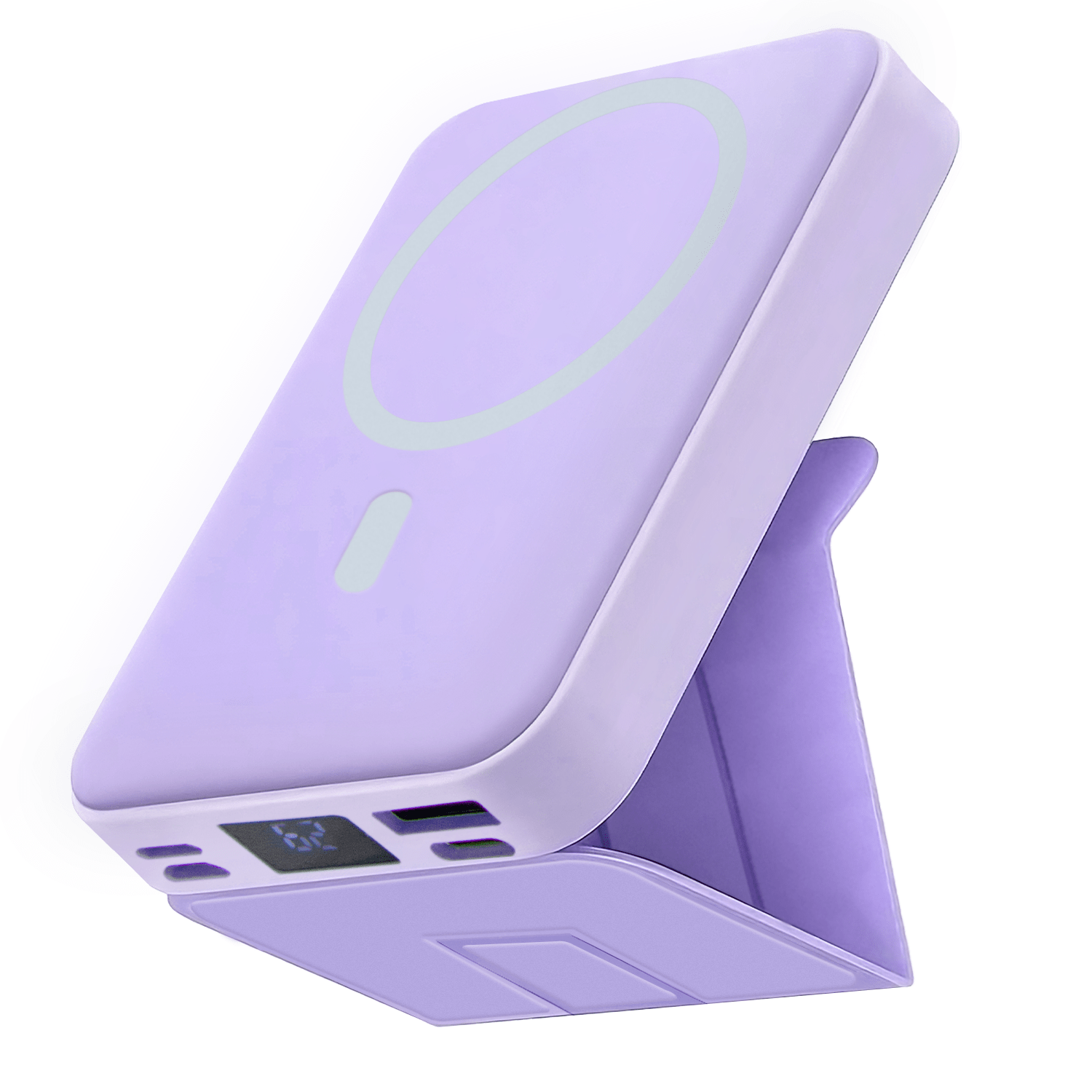 

Wireless Portable Charger, Foldable 10000mah Magnetic Power Bank With Type-c Cable Led Display 22.5w Pd Fast Charging Lighting Mag-safe Battery Pack For Iphone 15/14/13/12/pro/pro