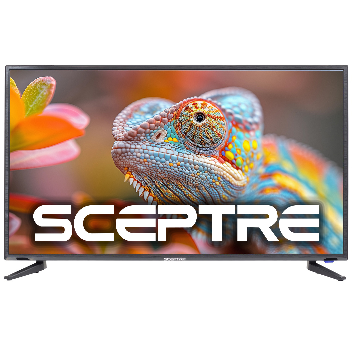 

Sceptre 43" Led Tv 1080p Hdtv Fhd Display Television 1920x1080 Slim Bezel Design, Memc 120 Vesa Wall Mountable 2x10w Speakers Metal Black