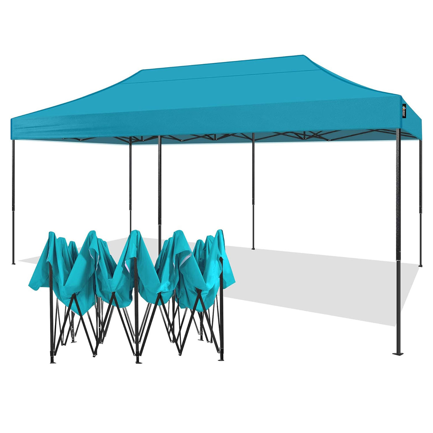 

10x20 Canopy Tent Pop Up Portable Instant Commercial Heavy Duty Outdoor Market Shelter (10'x20' ,black Frame)