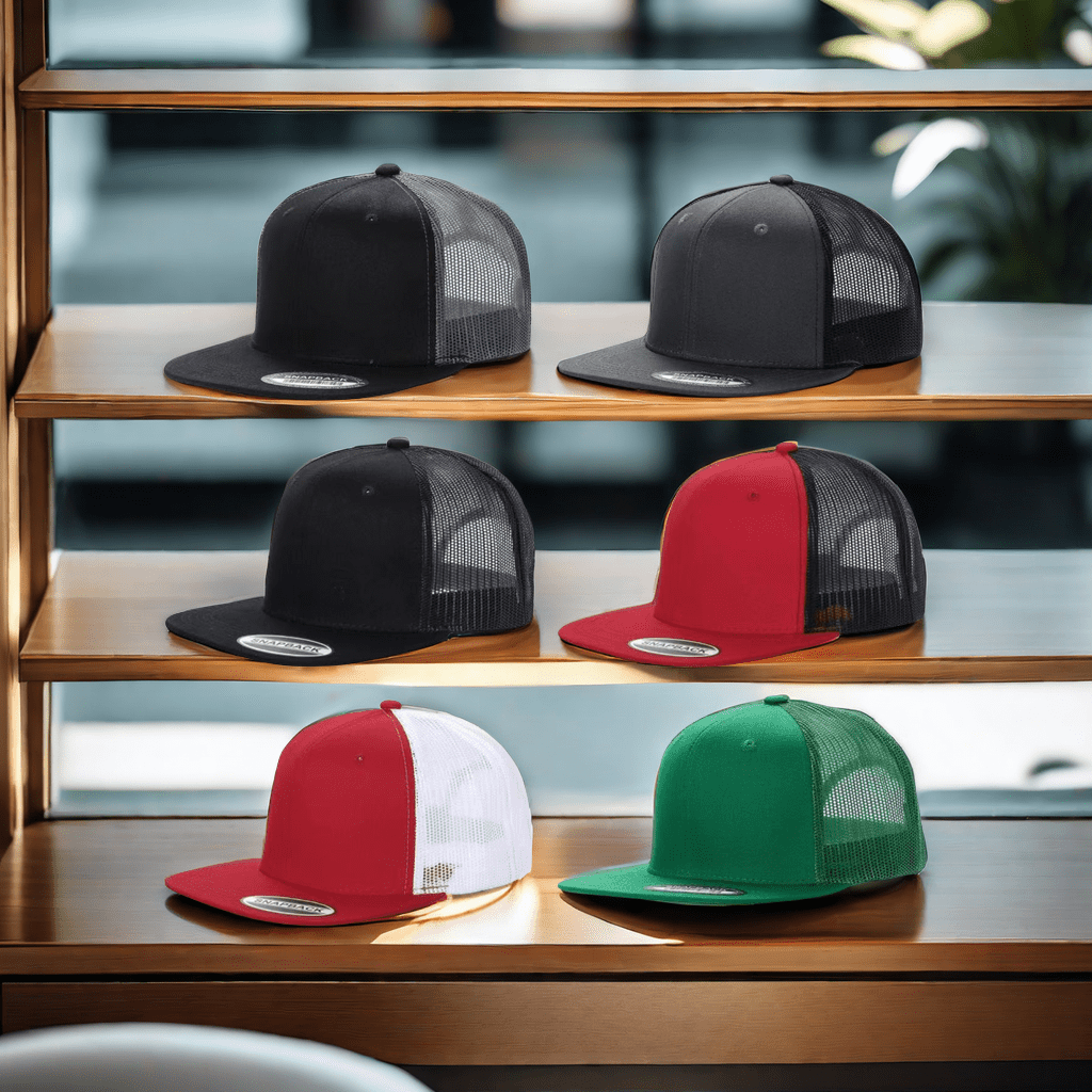 

6 Sporty Hip Hop Flat Brim Hats In A Stylish Color Scheme