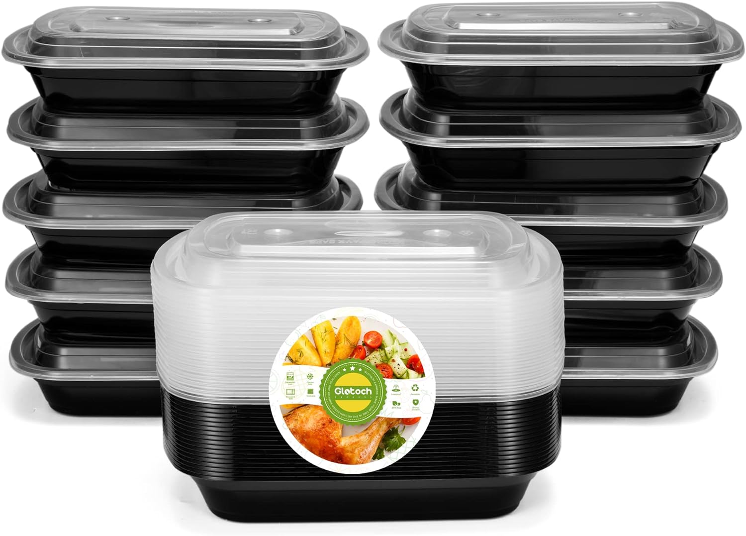 Glotoch Meal Preparation Container ( )1 Go Container Black Temu