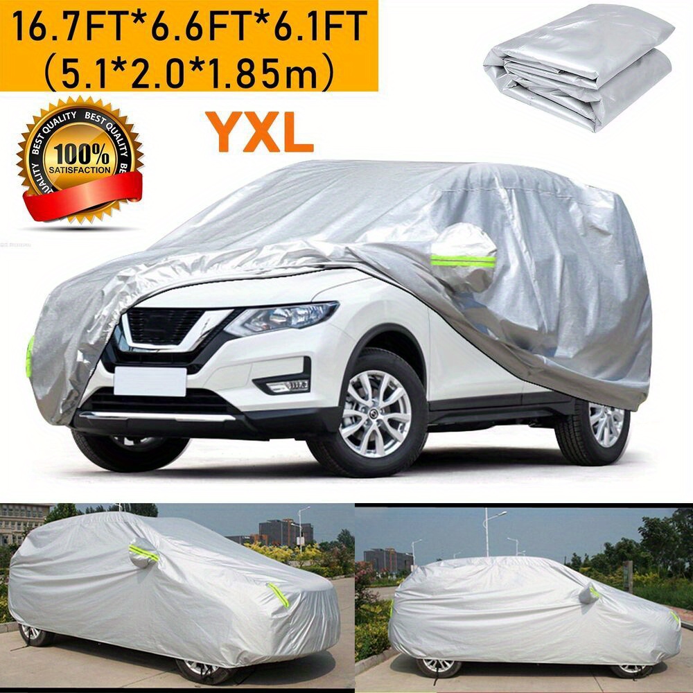 

Uv Resistant Car Cover With Reflective Strip For Honda Yxl Suv - Snow Rain Waterproof Dustproof Outdoor Full Car Cover