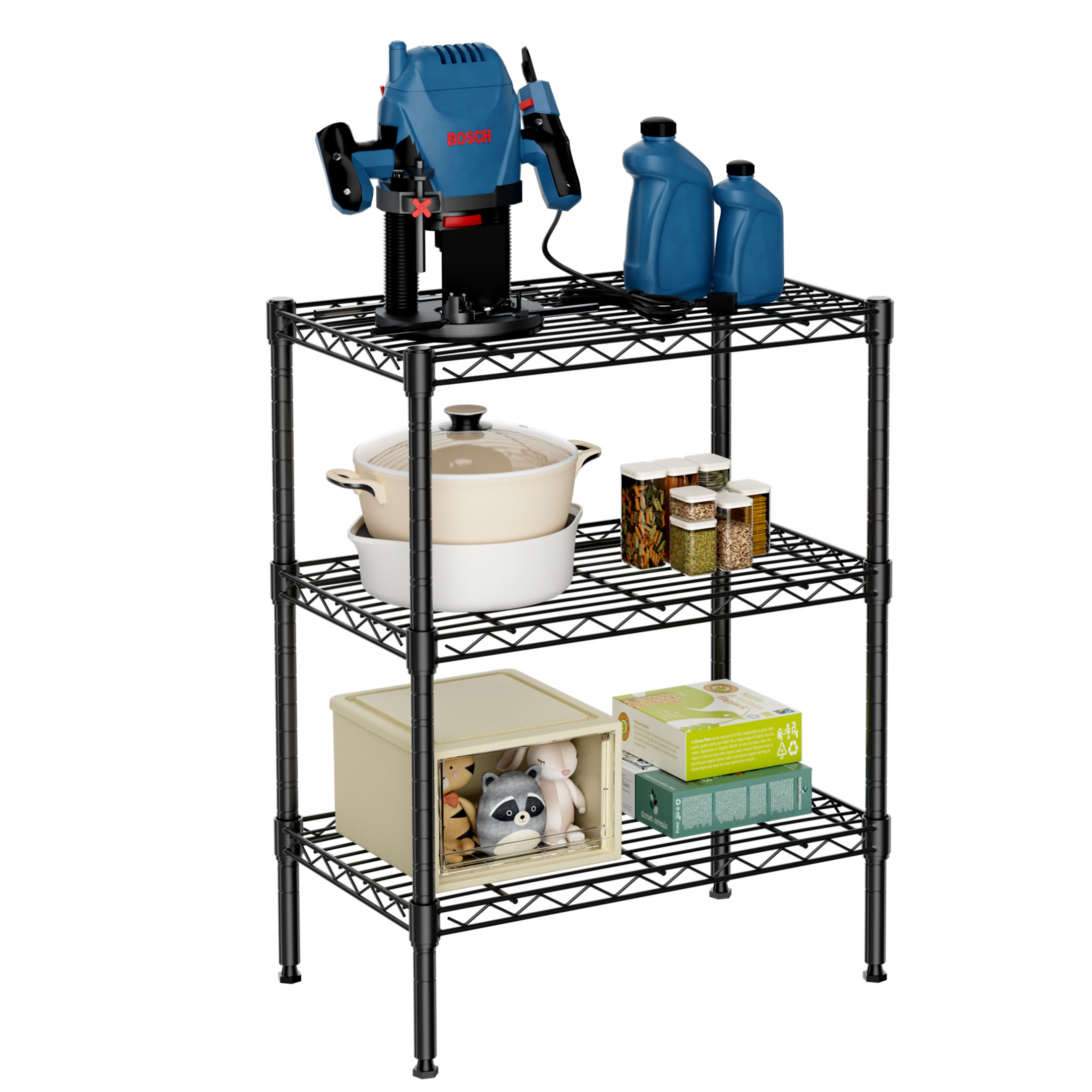 Storage Shelving Unit Adjustable Metal Wire Racks Heavy Duty - Temu