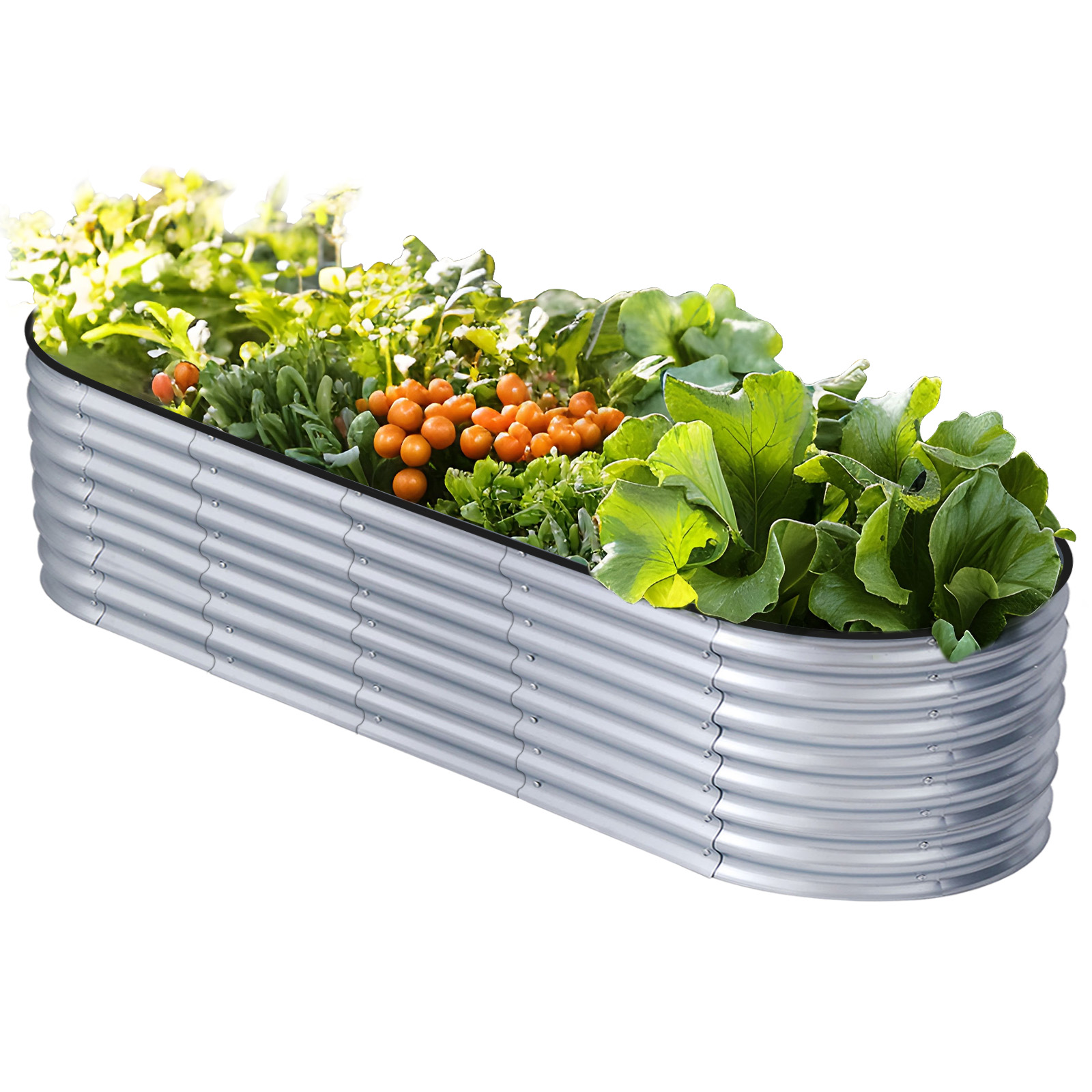 7 9 X Ft Galvanized Raised Garden Bed Large Planter Raised Garden Boxes