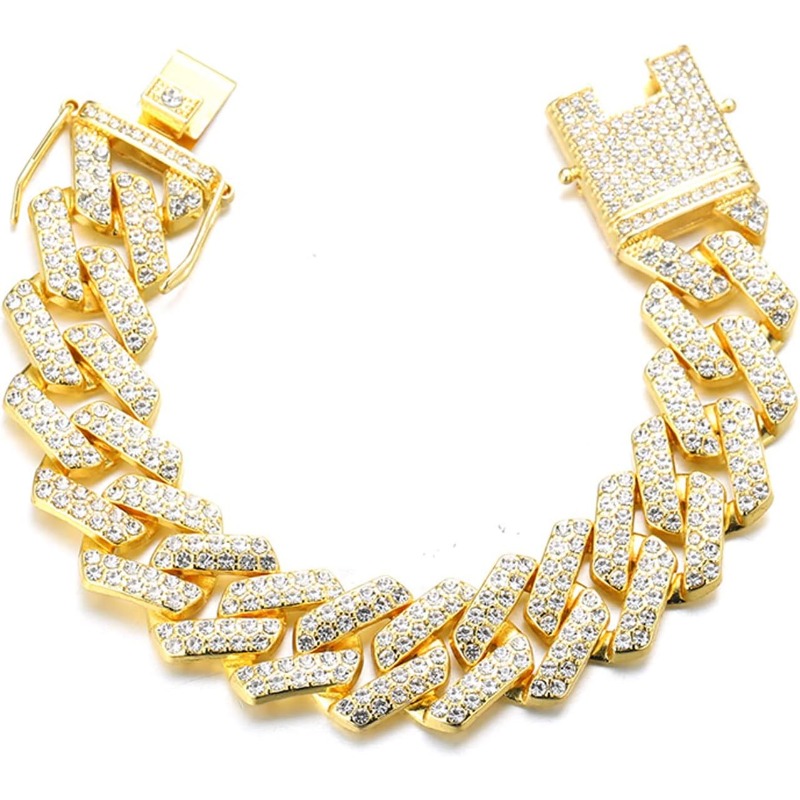 

High-end Fashion Bracelet Men's Bracelet, 20mm Diamond-shaped Bracelet, Whether Worn By Yourself Or As A Gift, Is A Good Choice